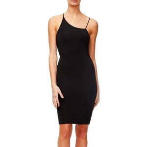 Good American Black Asymmetrical Bodycon
